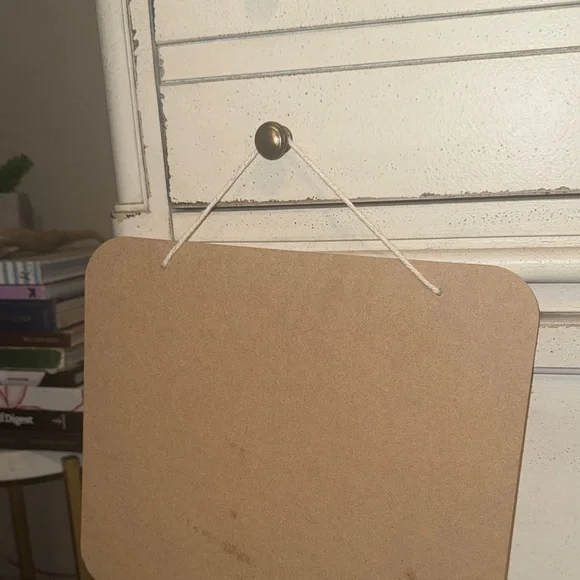 Pink Hanging Sign Gold Hearts Collage Board photo display sticky notes office - Picture 6 of 9